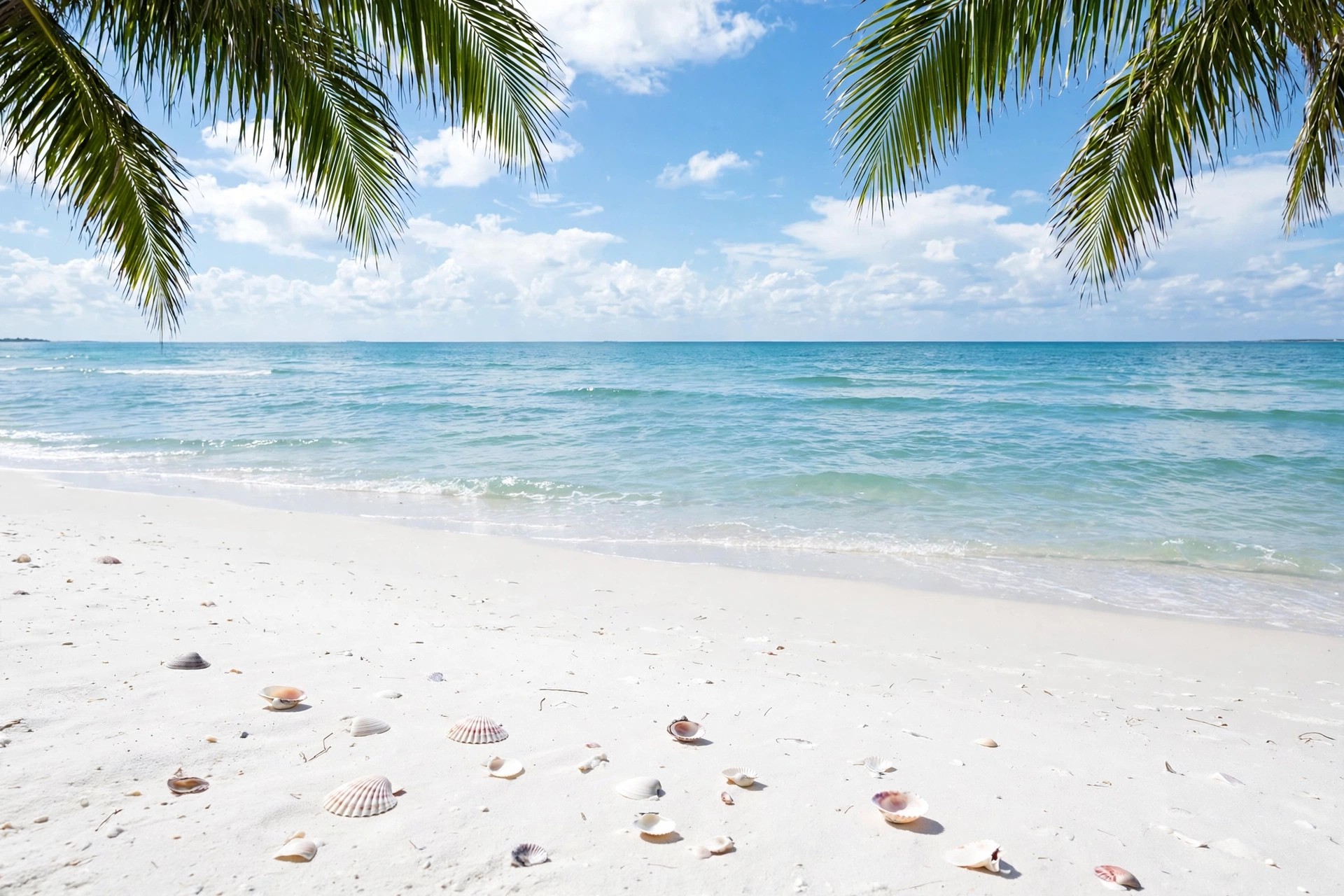 Bright Naples beach