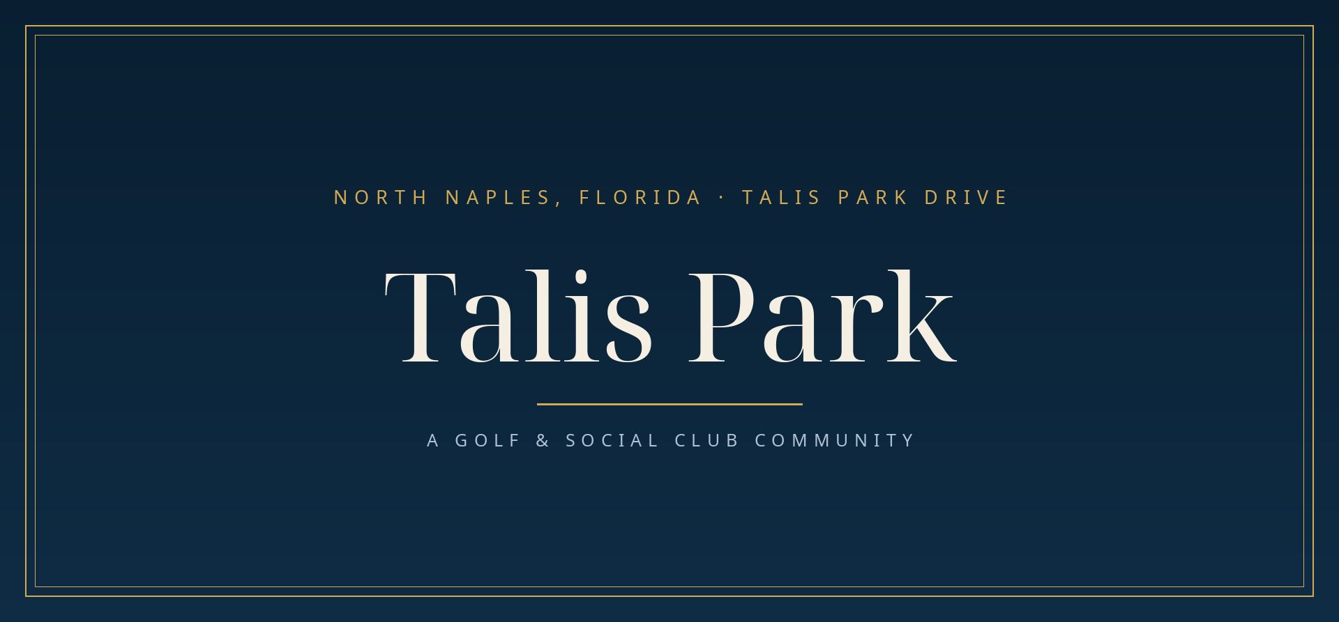 Talis Park community guide, Southwest Florida