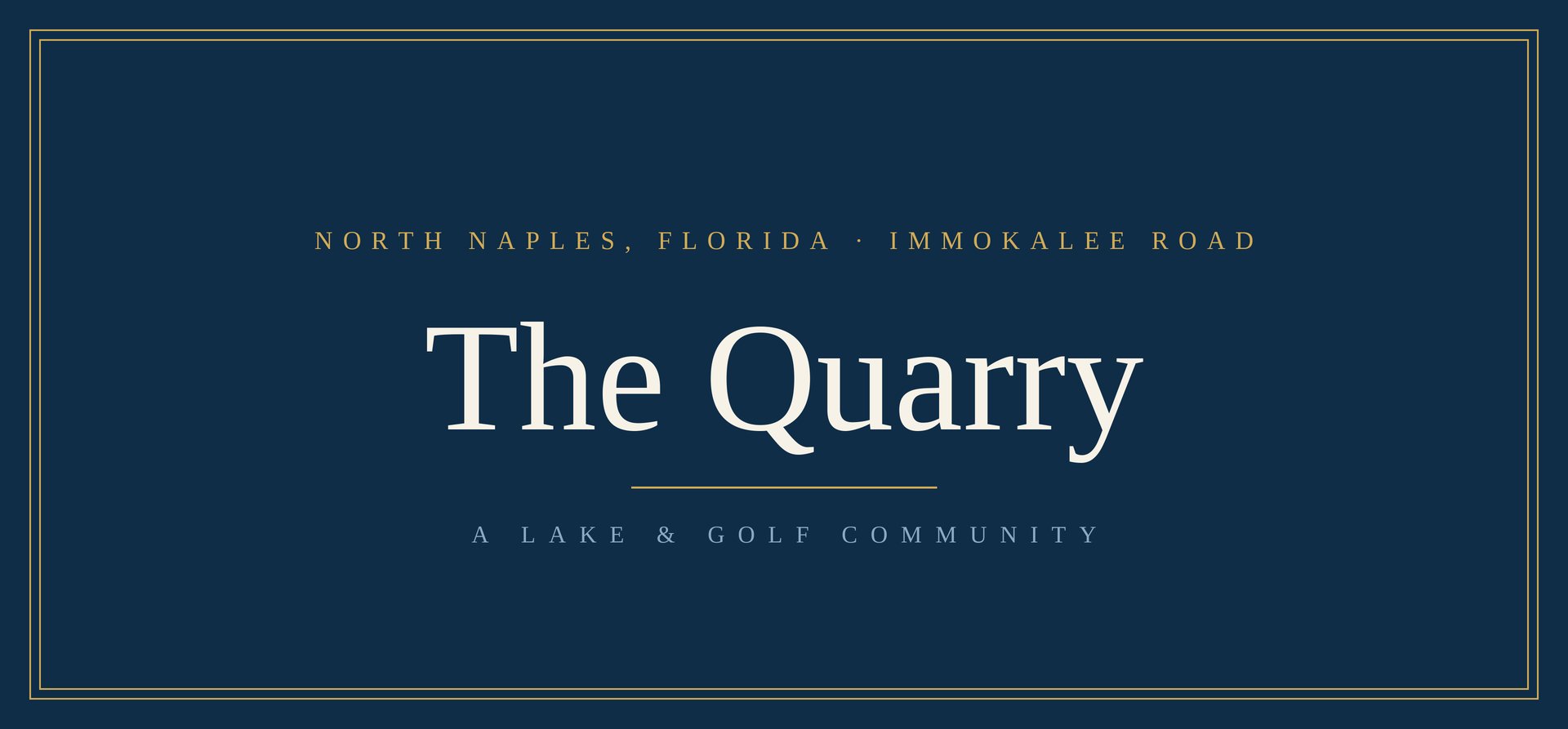 The Quarry community guide, Southwest Florida