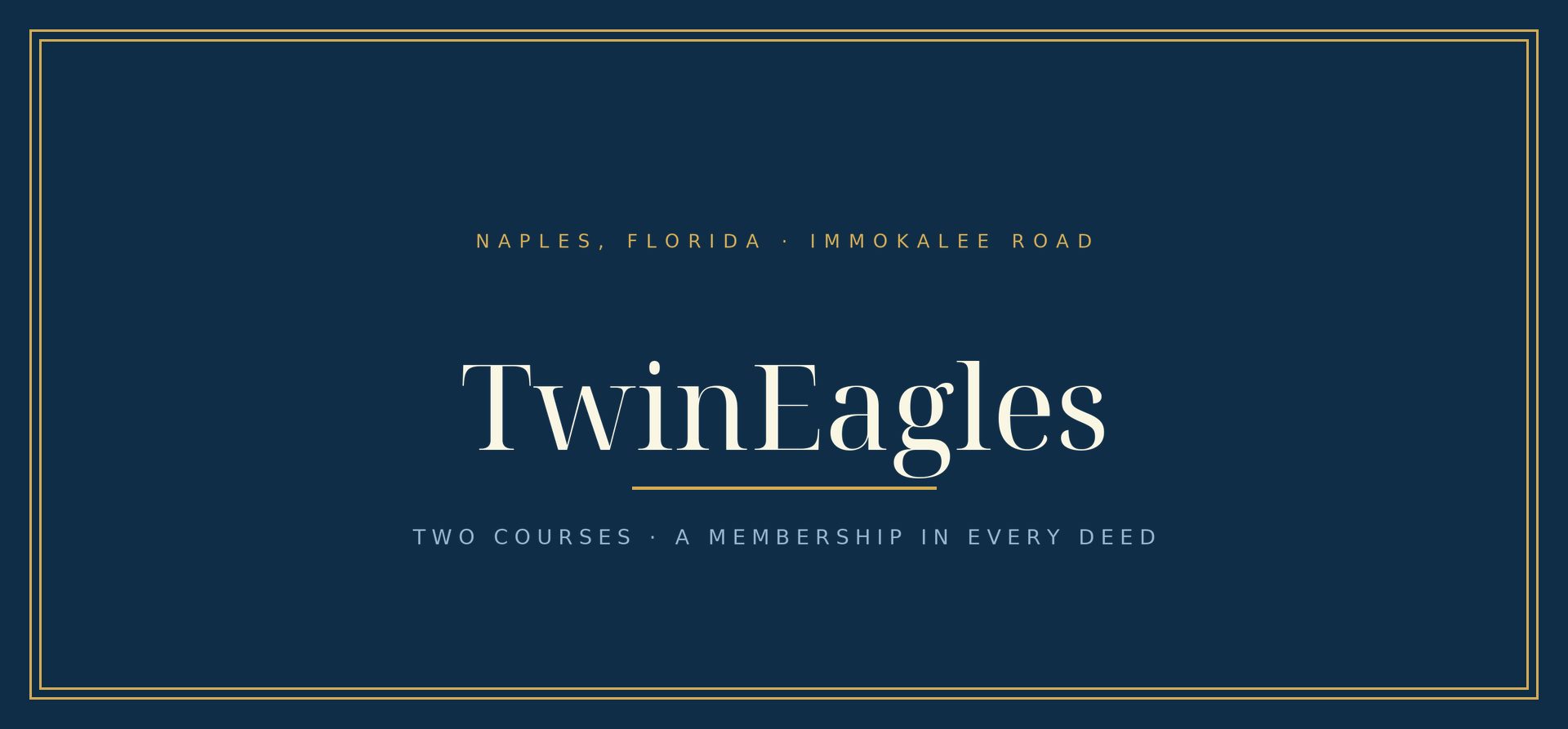 TwinEagles community guide, Southwest Florida