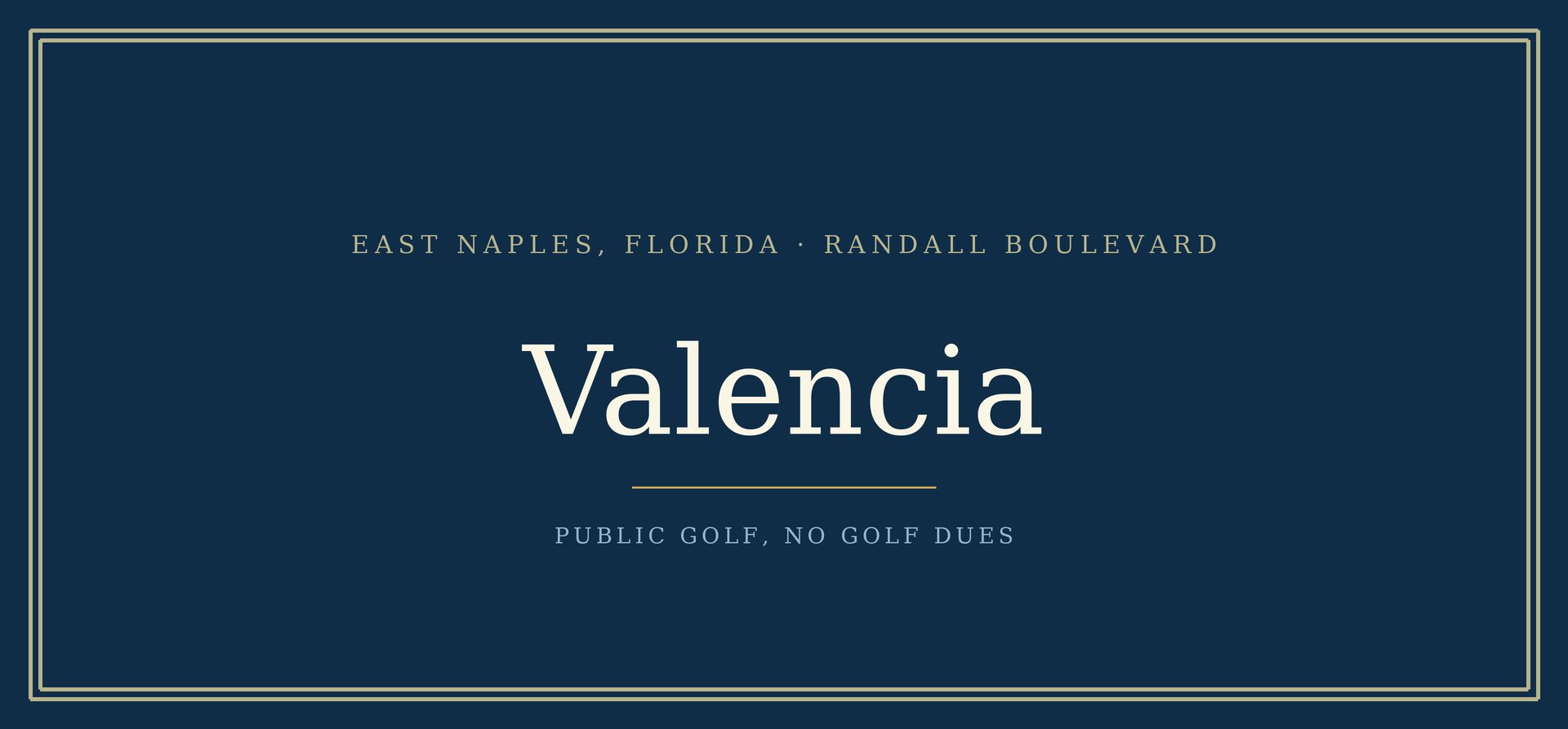 Valencia Golf & Country Club community guide, Southwest Florida
