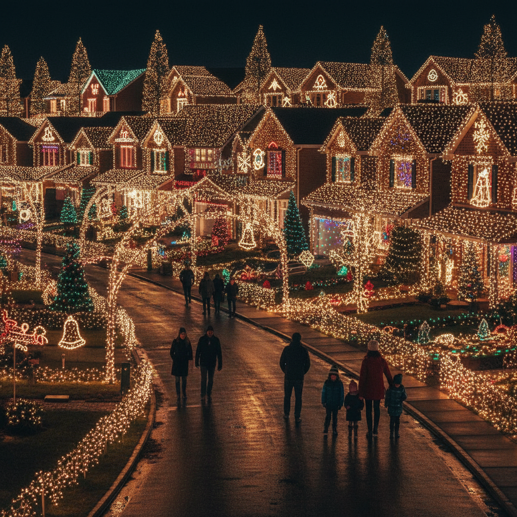 Meadowbrook Lights neighborhood Christmas display Birmingham 2025