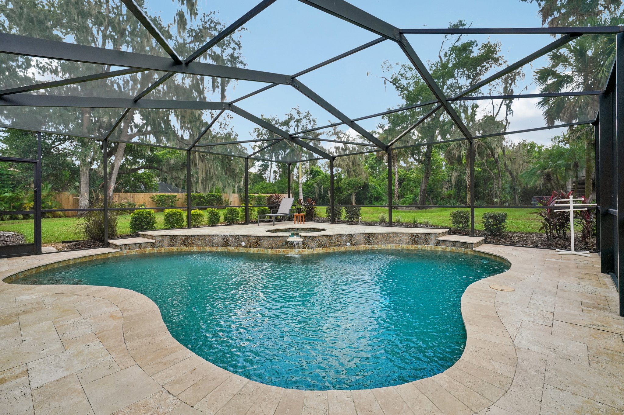 Salt pool and spa