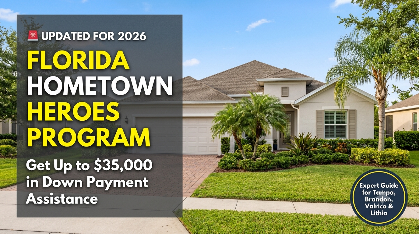 Florida Hometown Heroes Program - Updated for 2026 - Get Up to $35,000 in Down Payment Assistance - Expert Guide for Tampa, Brandon, Valrico & Lithia