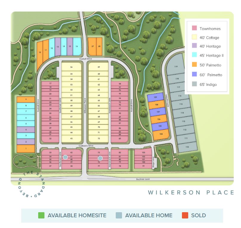 Wilkerson Place Subdivision Homes for Sale Spring Hill, TN