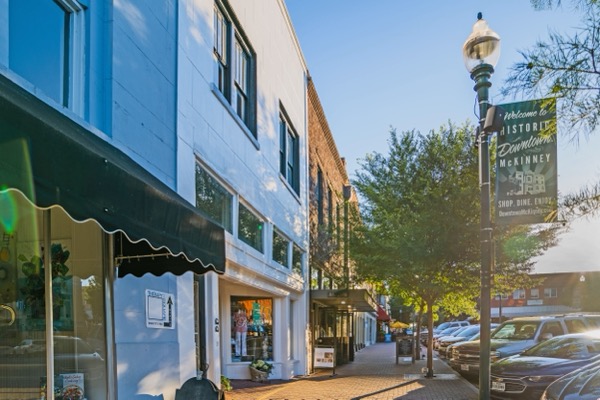 Historic downtown McKinney, Texas