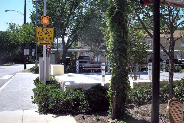 Katy Trail crossing in Uptown Dallas
