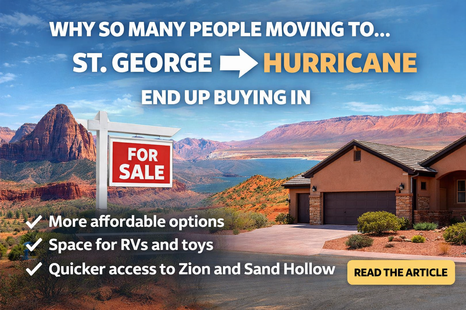 St. George vs. Hurricane home search comparison