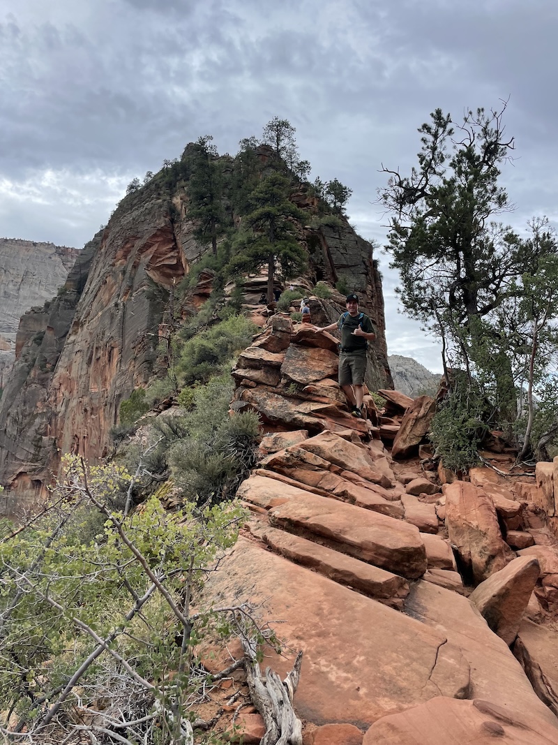 Angels Landing hiking trail Zion National Park Springdale Utah