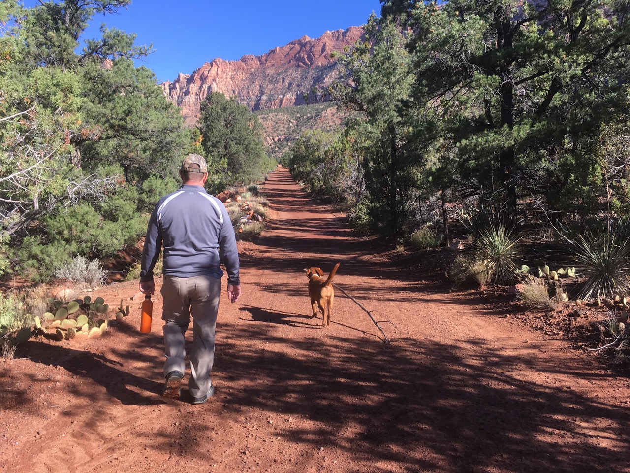 Walking trails and open space in Apple Valley Utah near Zion
