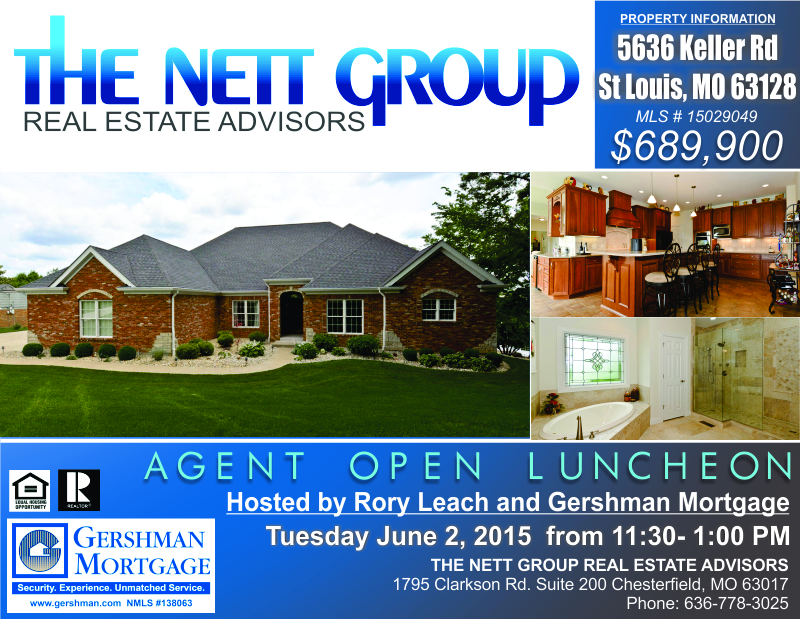 Agent Open Luncheon for 5636 Keller Rd Tomorrow!