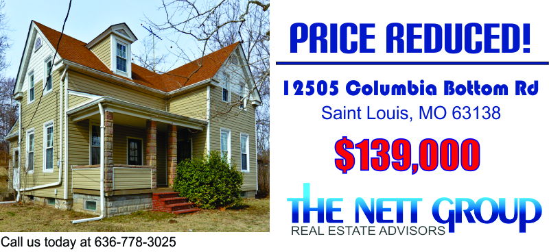 Price Reduced! 12505 Columbia Bottom Rd. Saint Louis, MO 63138
