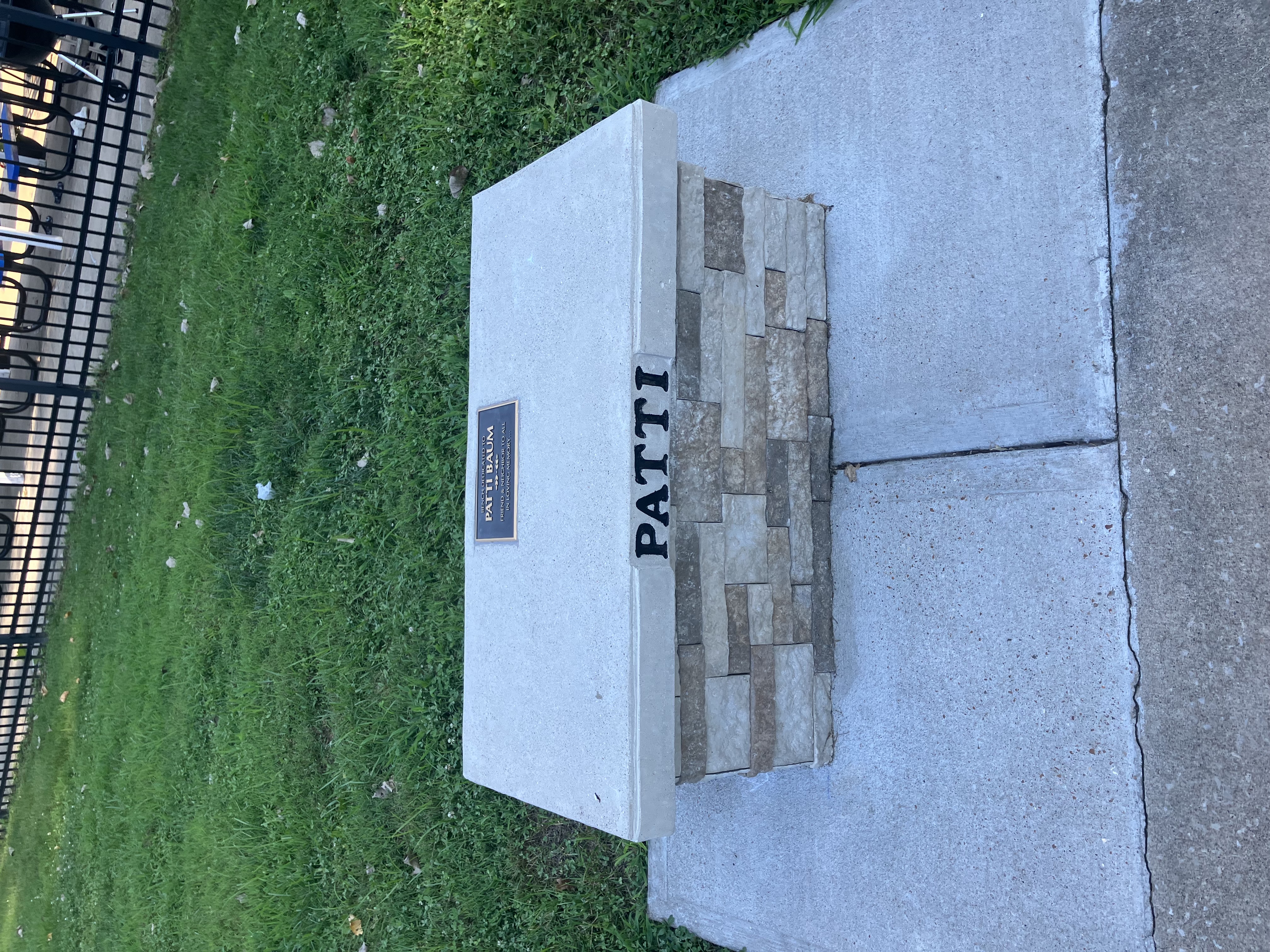 Patti Accardi Baum - Memorial Bench at Old Farm Estates Pool