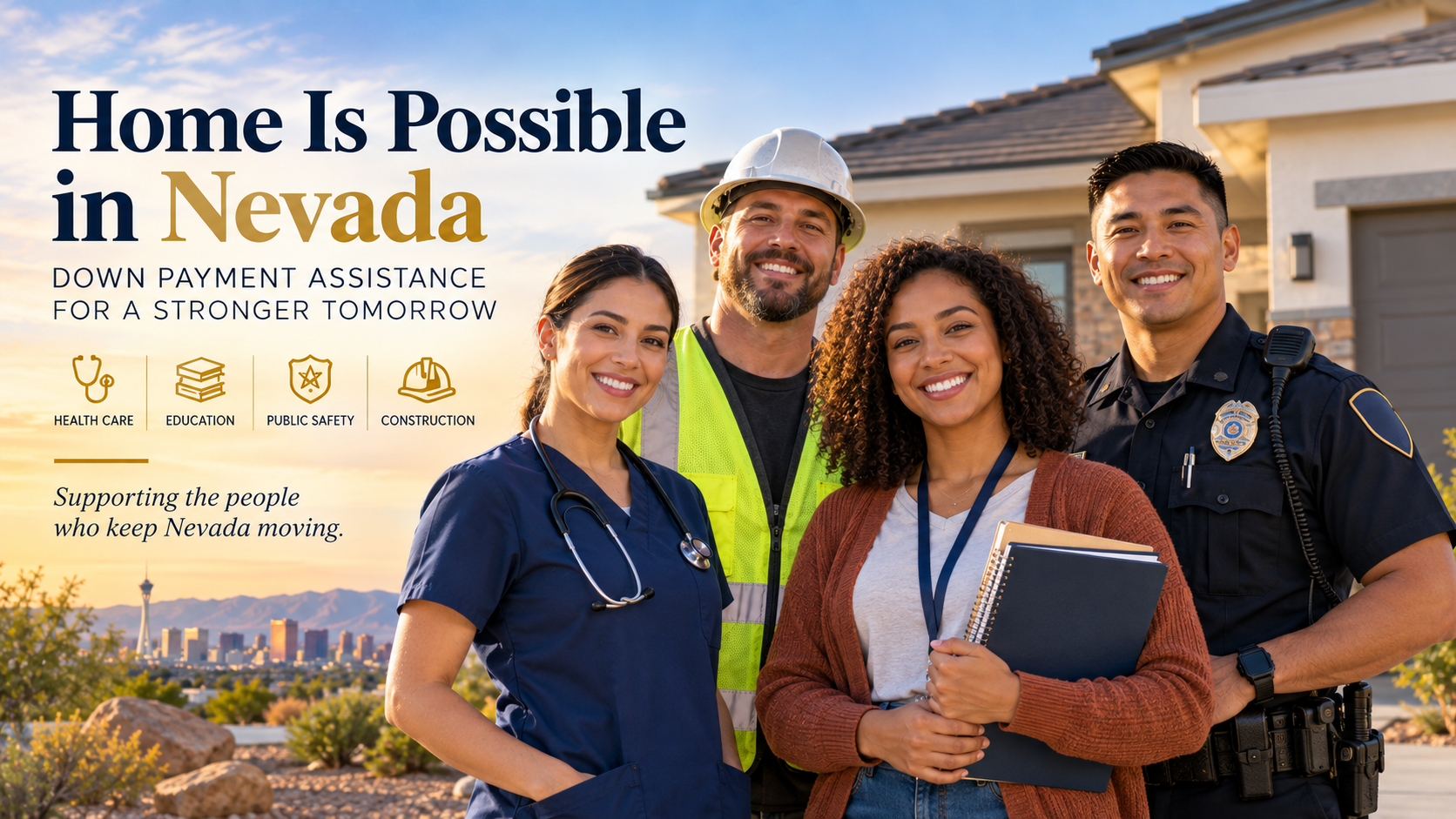Nevada Home Is Possible and Worker Advantage down payment assistance programs