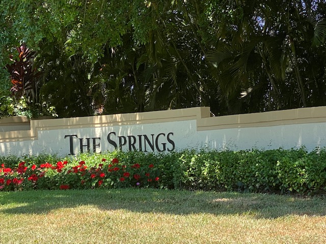 The Springs Weston FL entrance sign