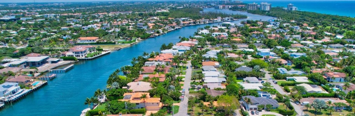 Waterfront homes in east Boca Raton