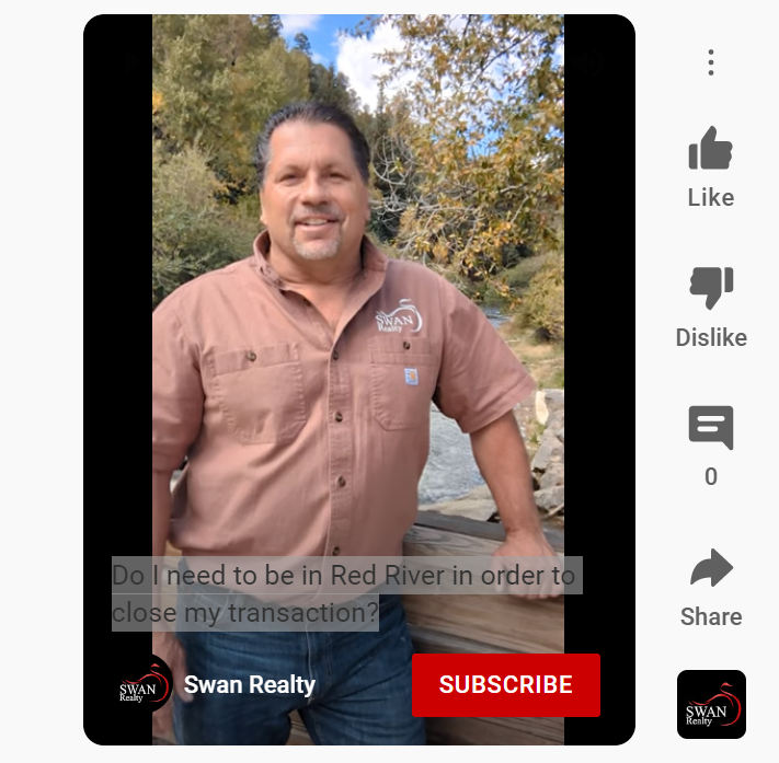 Do I need to be in Red River in order to close my real estate transaction