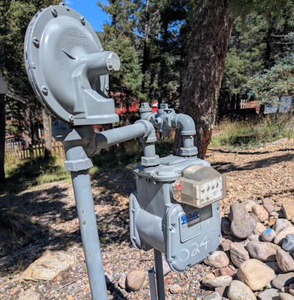 Natural Gas Utility Meter in Red River NM