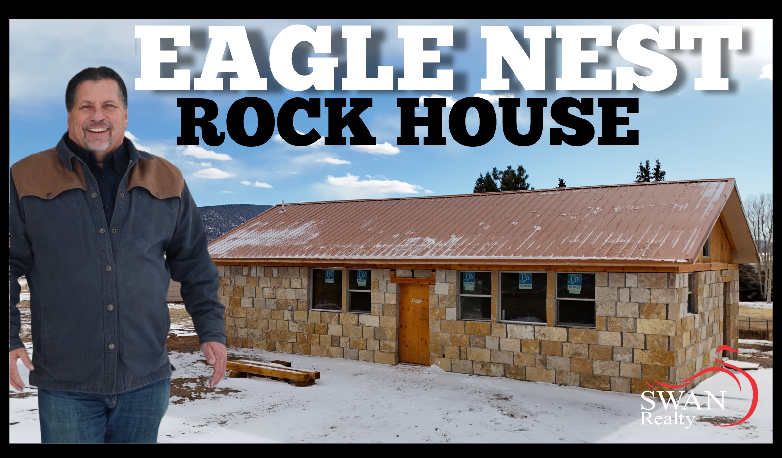 Eagle Nest NM, Unique Rock House Under Construction