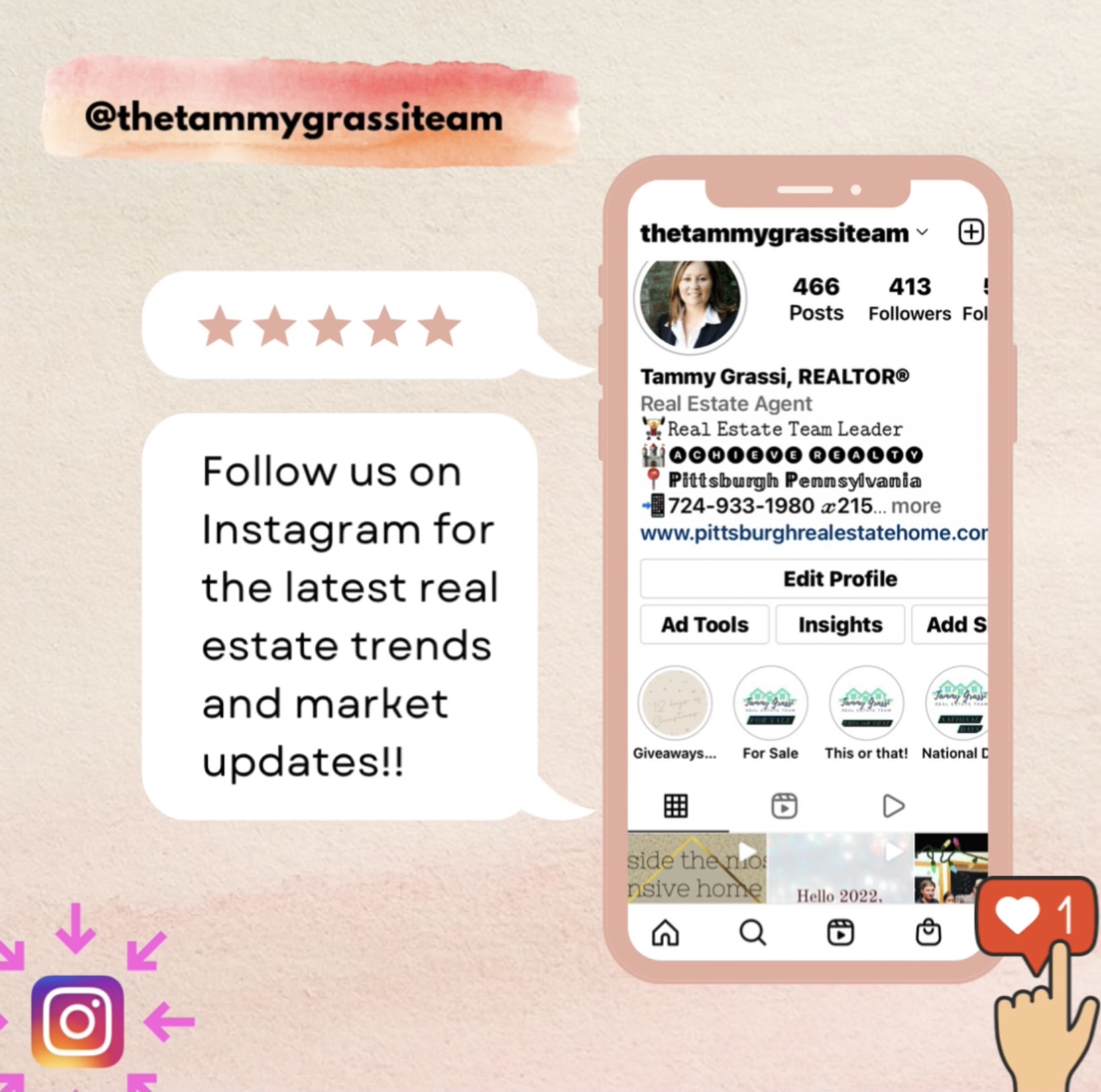 Instagram follow