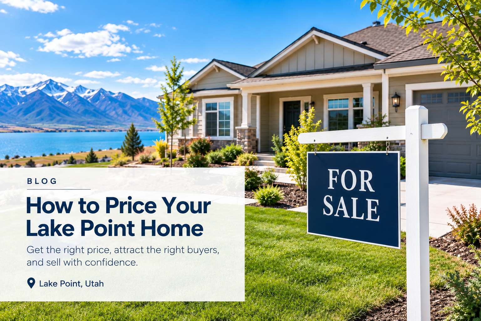 How to Price Your Lake Point Home - home for sale with mountain backdrop