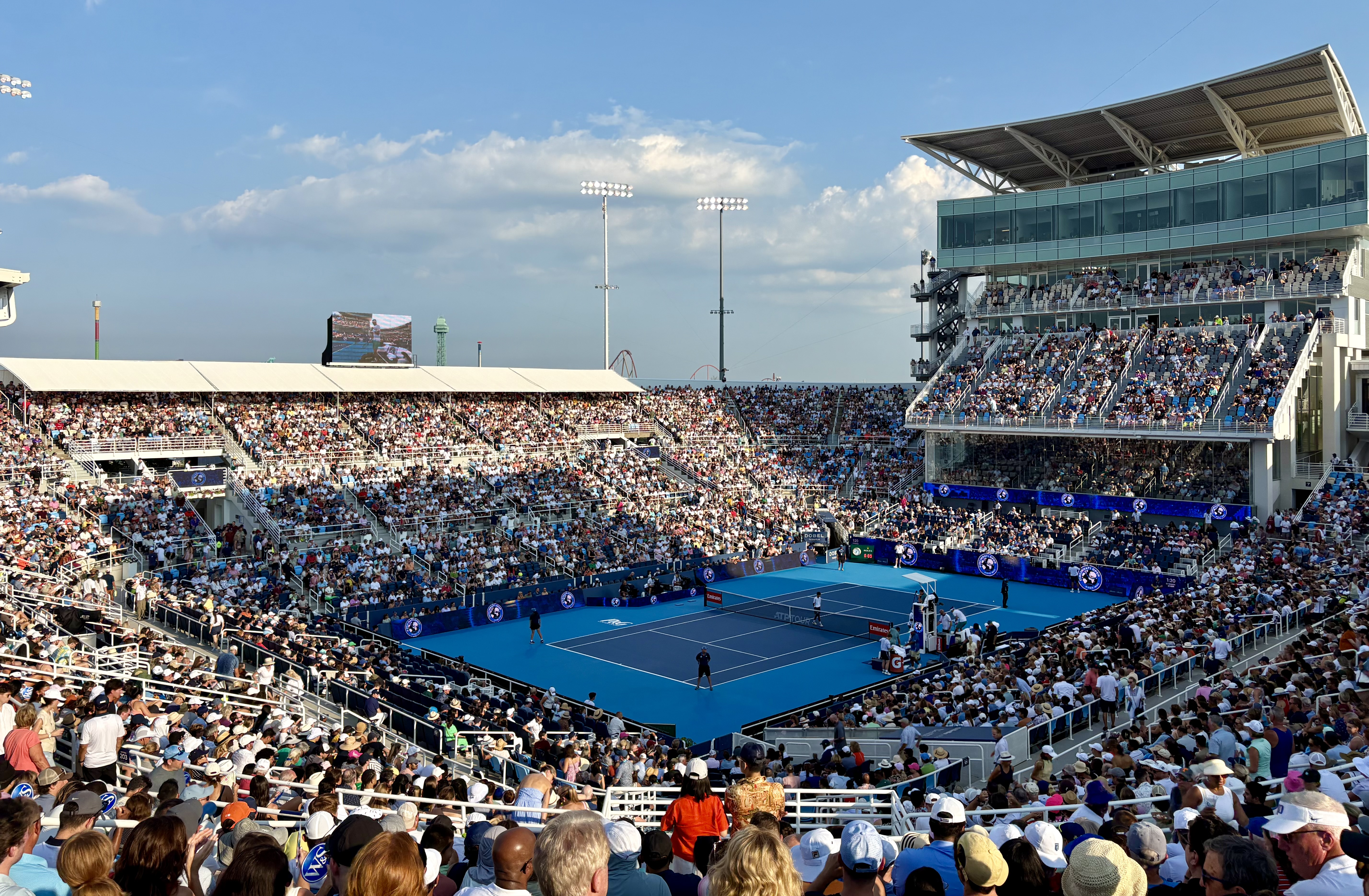 Center Court at the Lindner Family Tennis Center during the 2025 Cincinnati Open in Mason