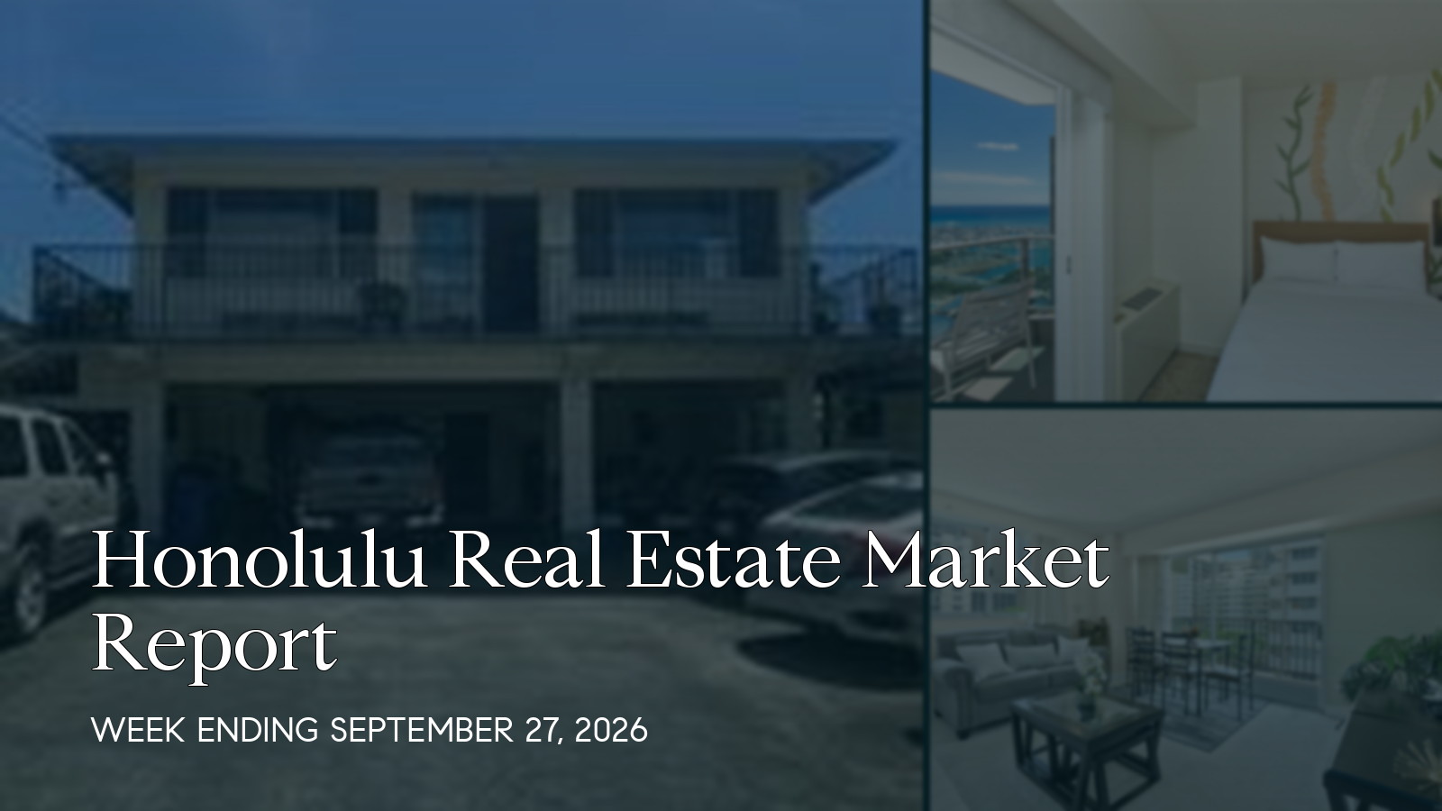 Honolulu Hawaii real estate market report for the week ending September 27, 2026
