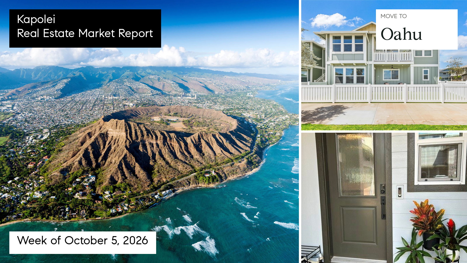 Kapolei real estate market report for the week ending October 11, 2026 with Doug Ward