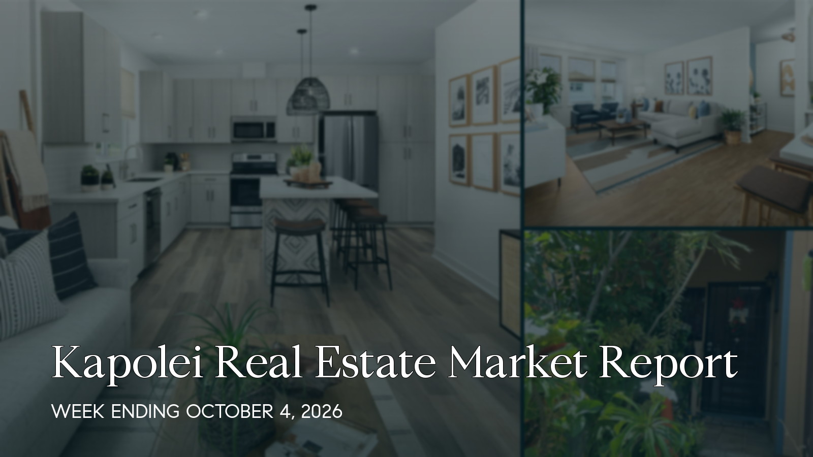 Kapolei Hawaii real estate market report for the week ending October 4, 2026