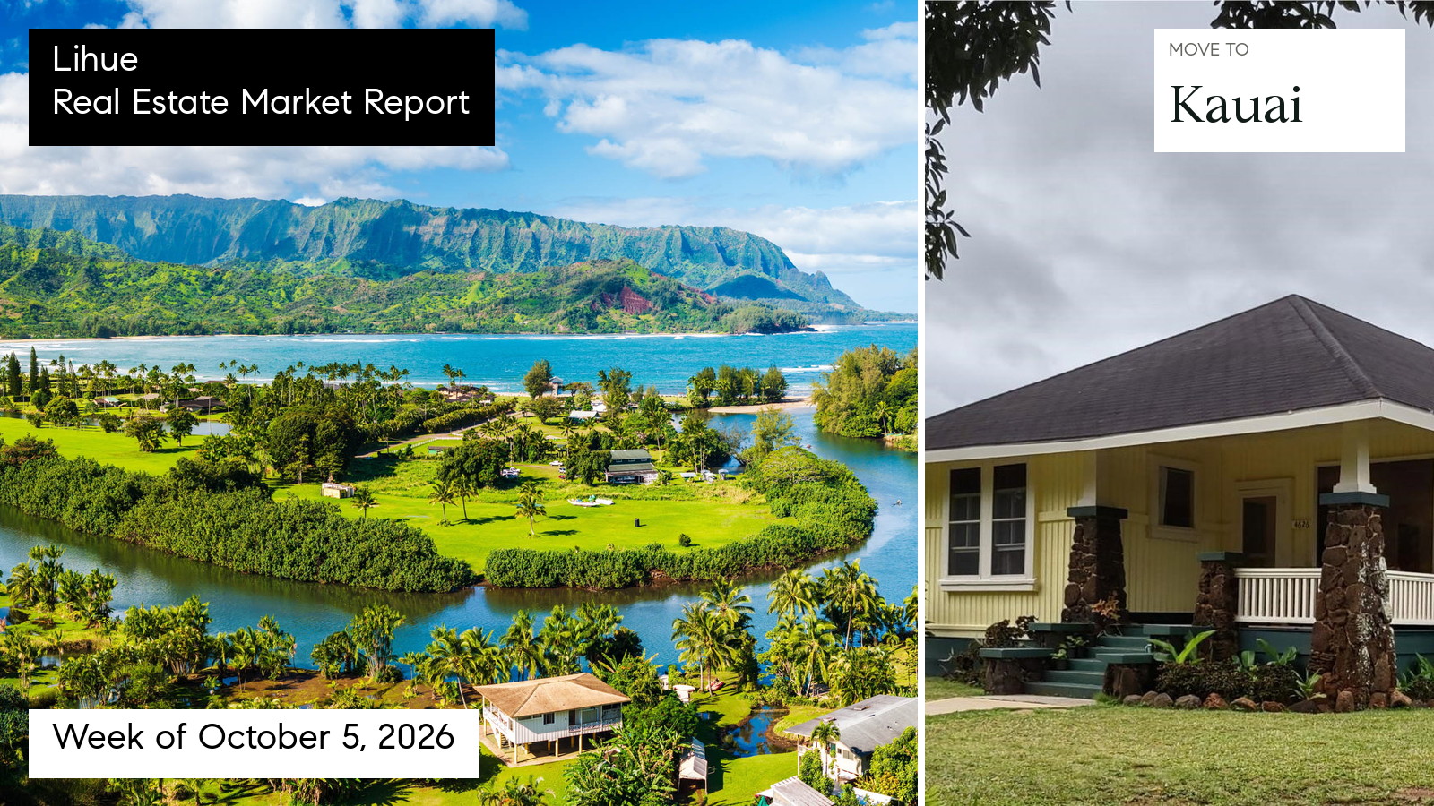 Lihue Hawaii real estate market report for the week ending October 11, 2026