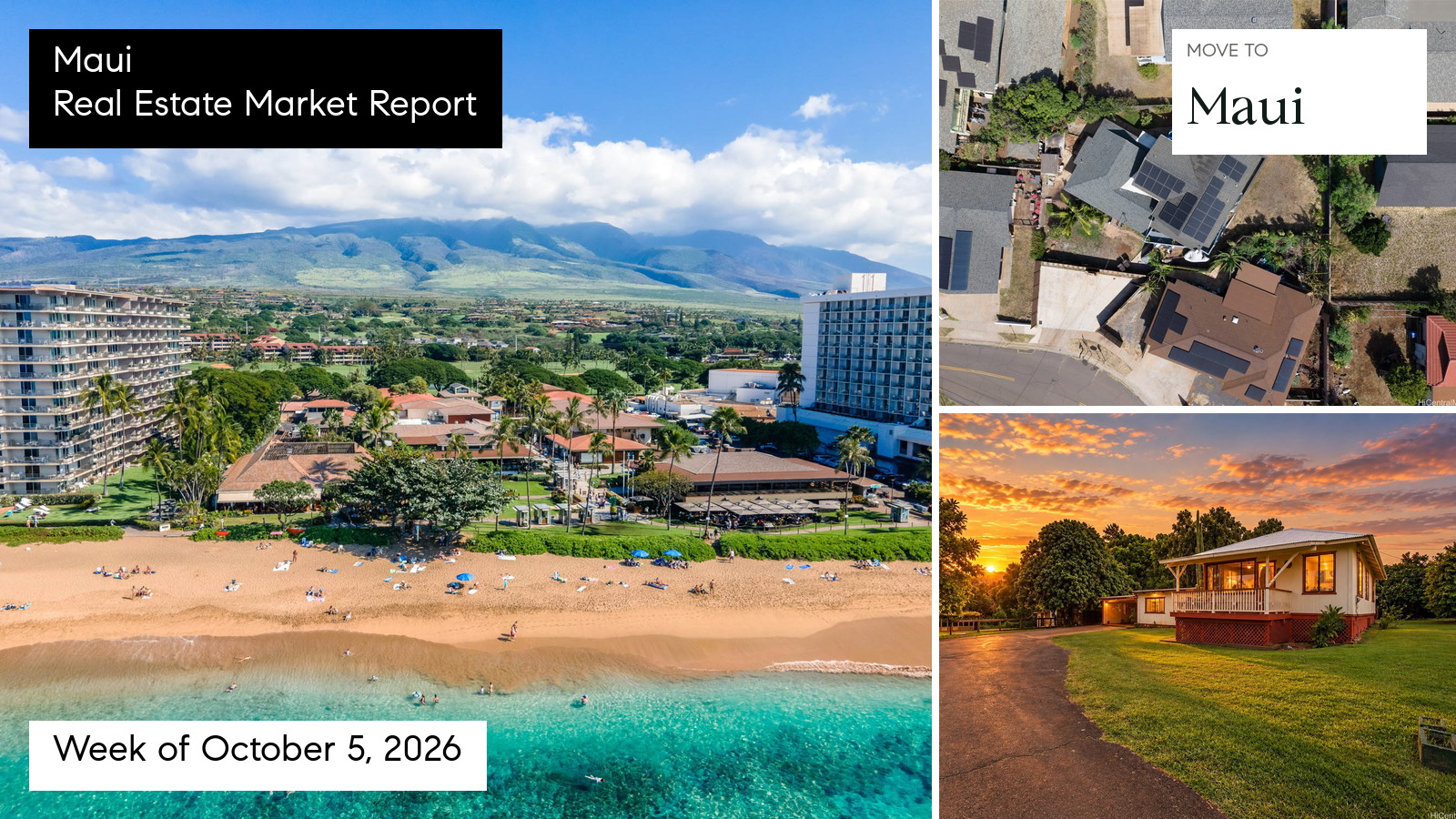 Maui real estate market report for the week ending October 11, 2026 with Doug Ward