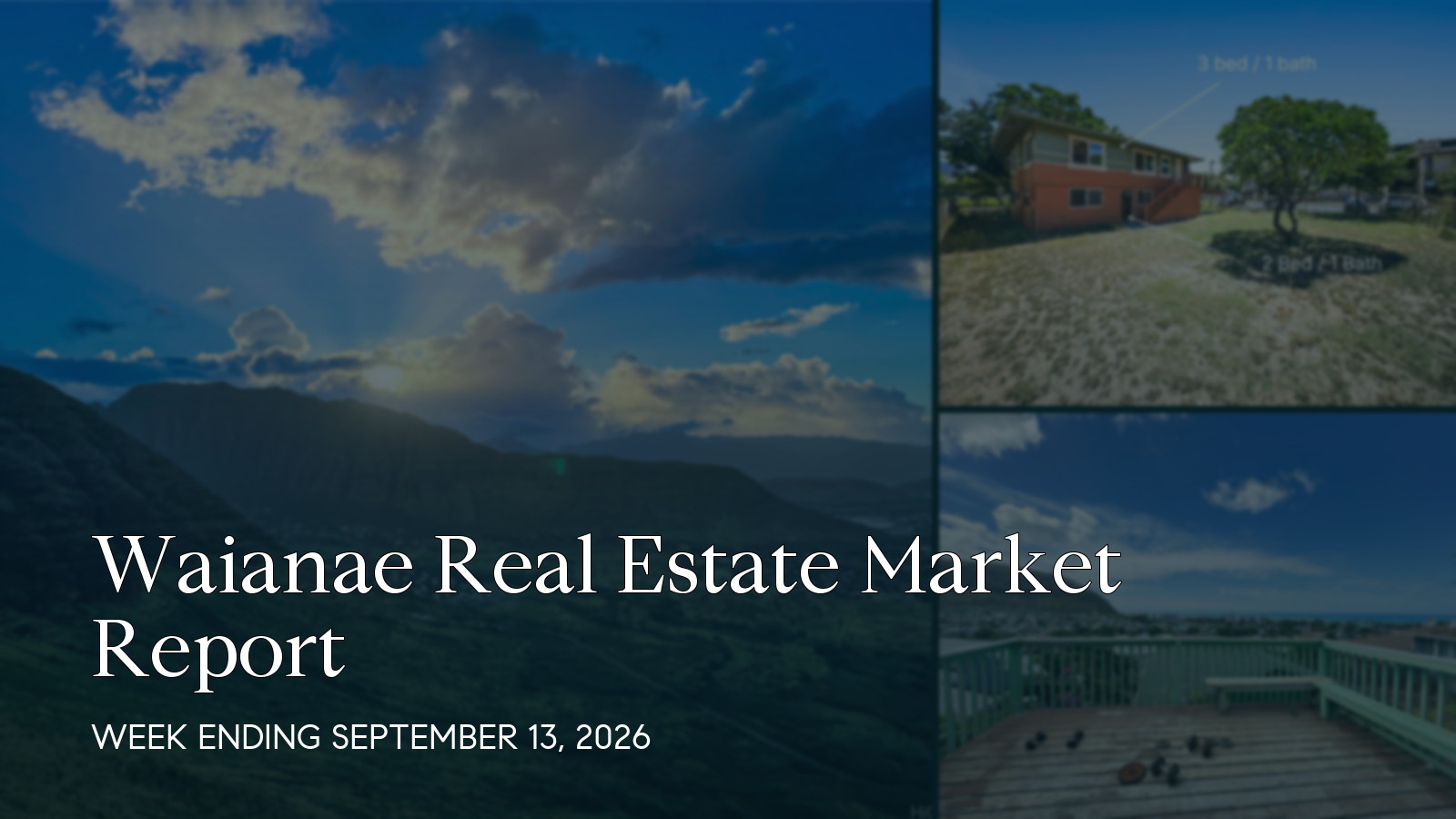 Waianae Hawaii real estate market report for the week ending September 13, 2026