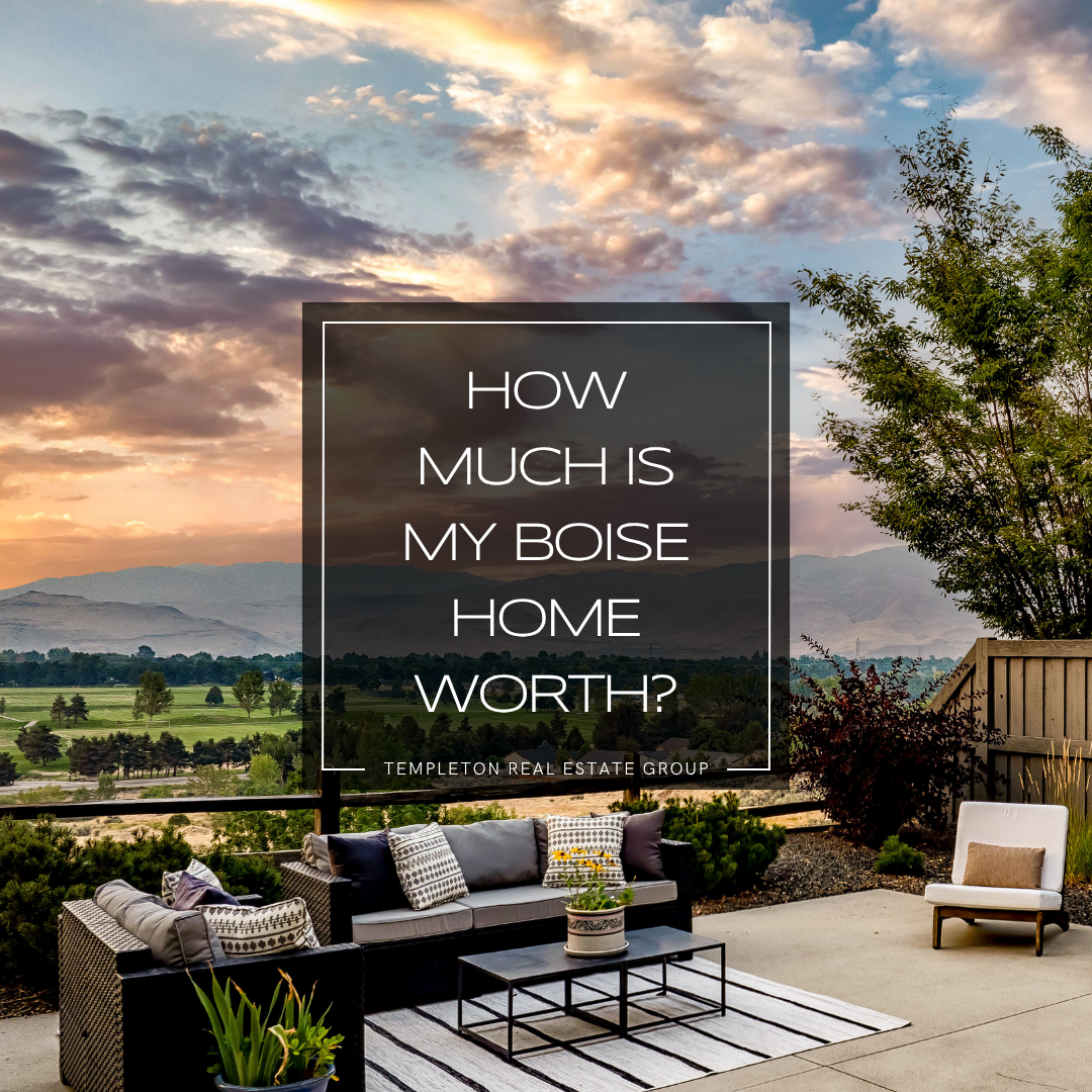 Boise home with foothill views and outdoor patio for Boise home value guide.