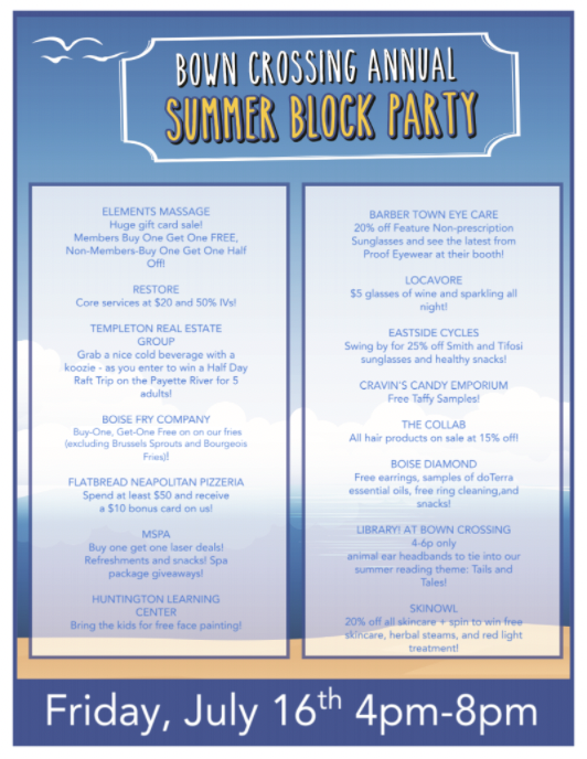 Bown Crossing Annual Summer Block Party!