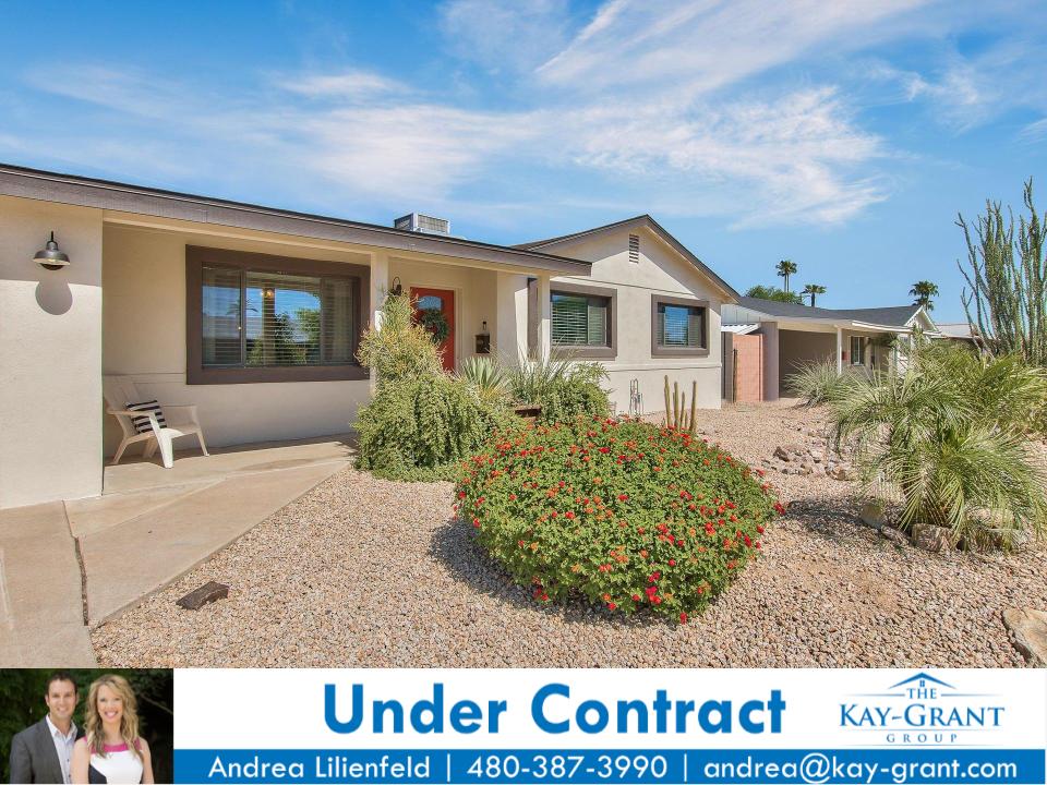 Front of South Scottsdale Home Under Contract