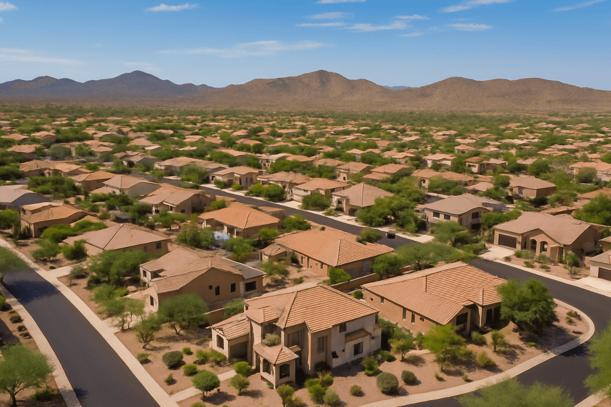 Arizona neighborhood featuring homes available through probate real estate listings.