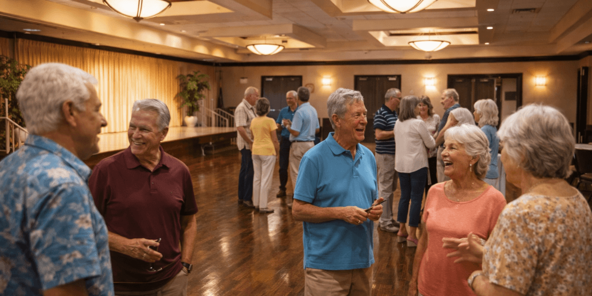 retirees socializing at one of the 55+ communities in chandler