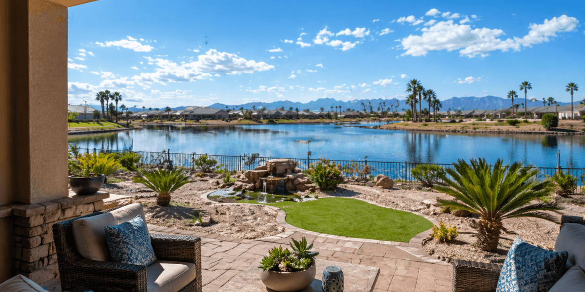 lakeside home in cantamia 55+ community in goodyear