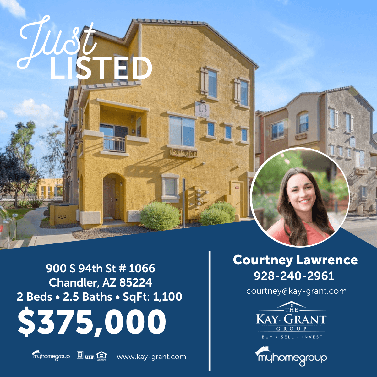 Chandler townhouse just listed