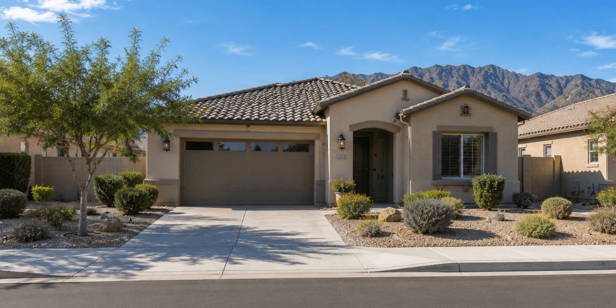 exterior of a home in an arizona 55 plus community