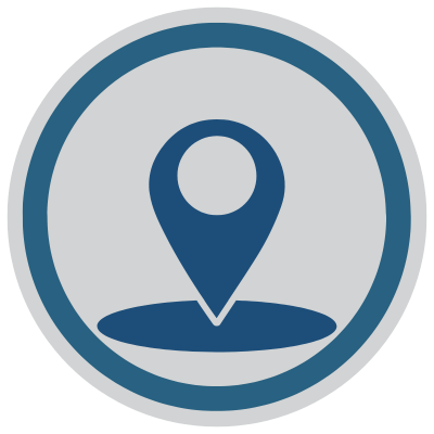 location icon representing where optima camelview is located
