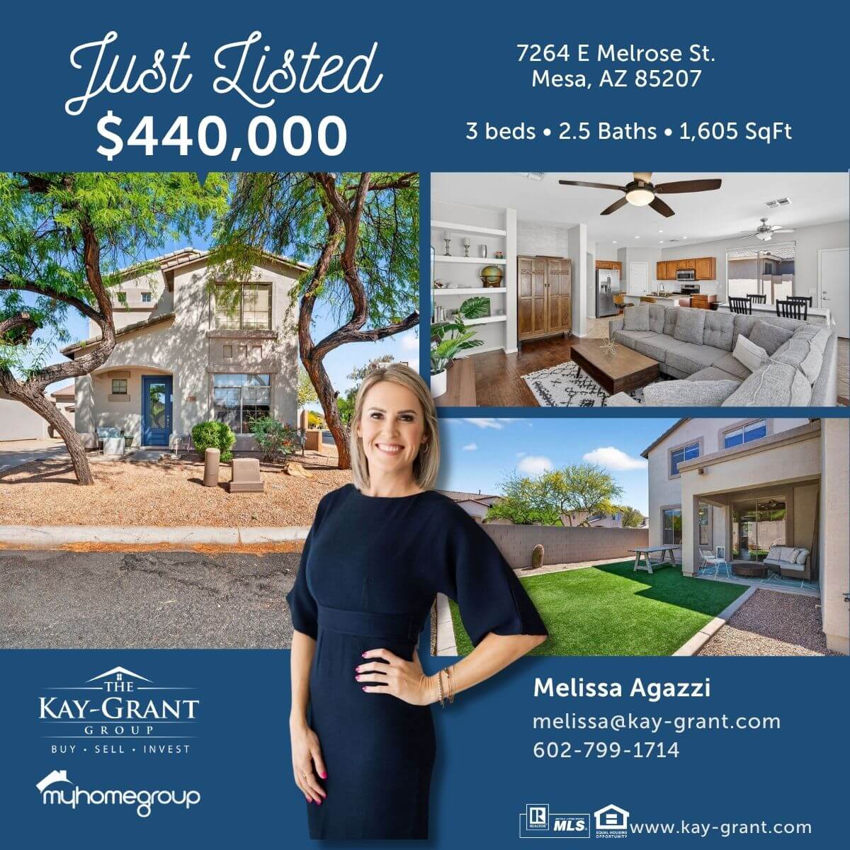 mesa golf community home for sale two-stories on corner lot for $440,000