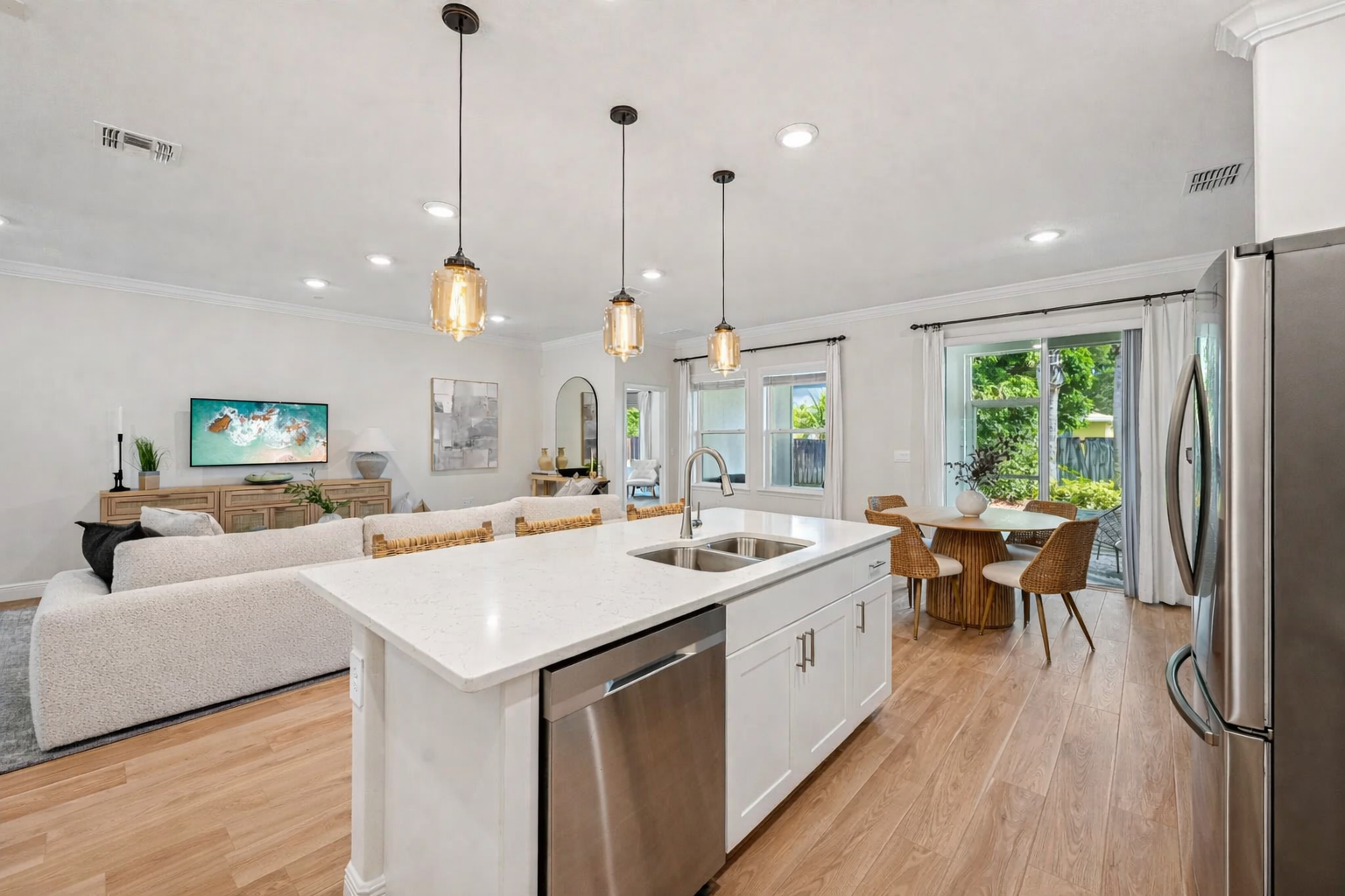 bright modern interior in Port St Lucie representing easier homeownership