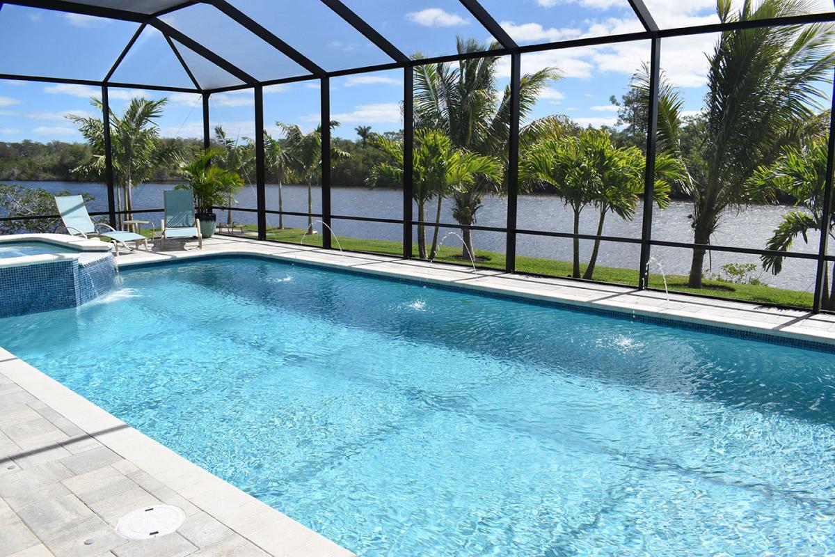 Comparison of Saltwater Pool vs. Chlorine Pool showing differences in maintenance, feel, and costs.