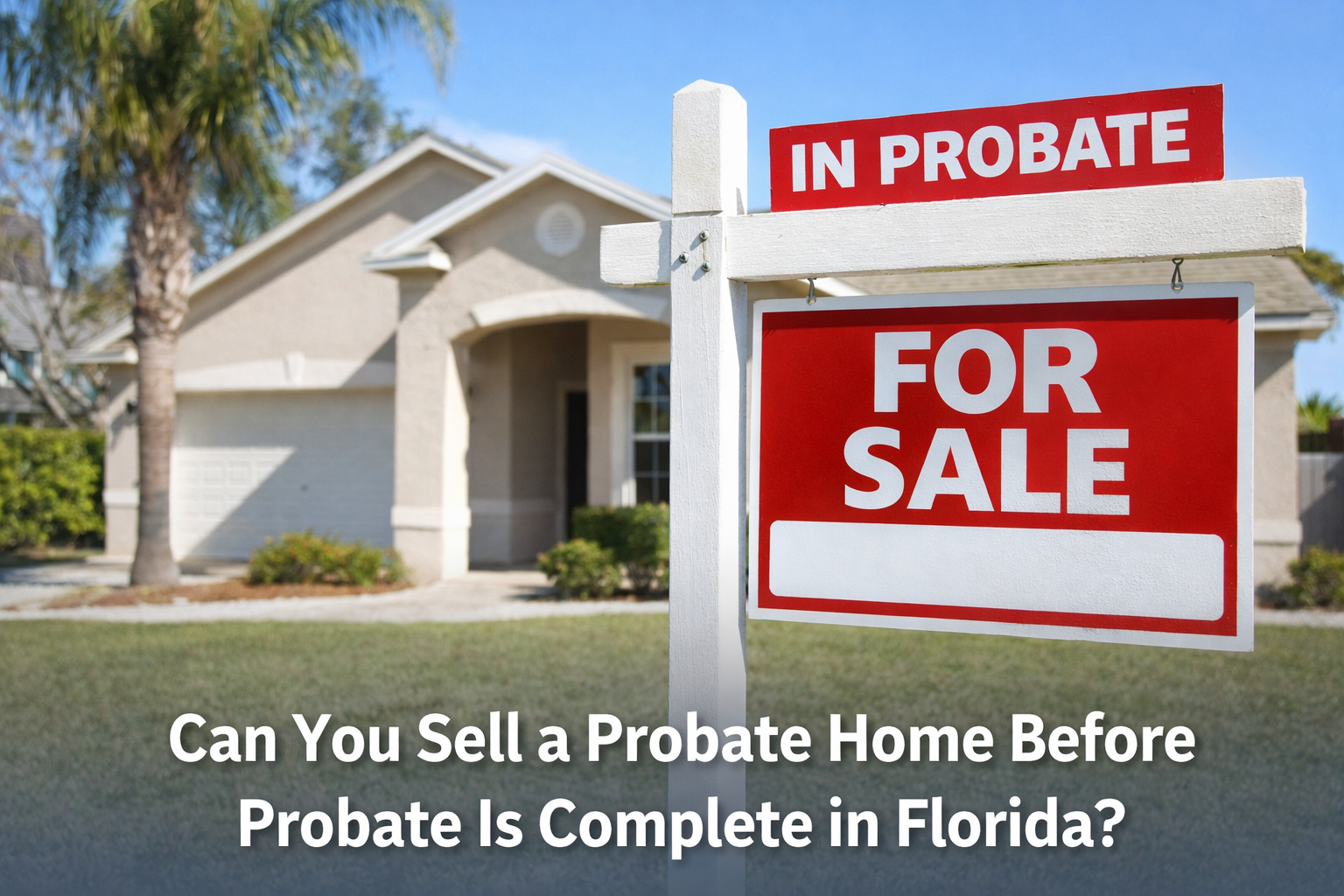 Inherited property timing and probate sale preparation in Florida