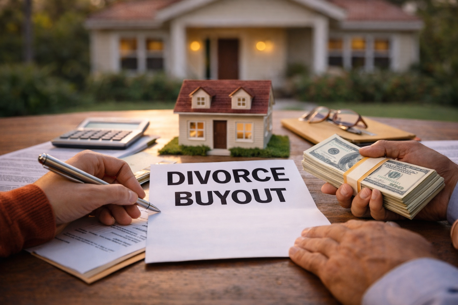 divorce home buyout in florida showing equity transfer and refinancing process