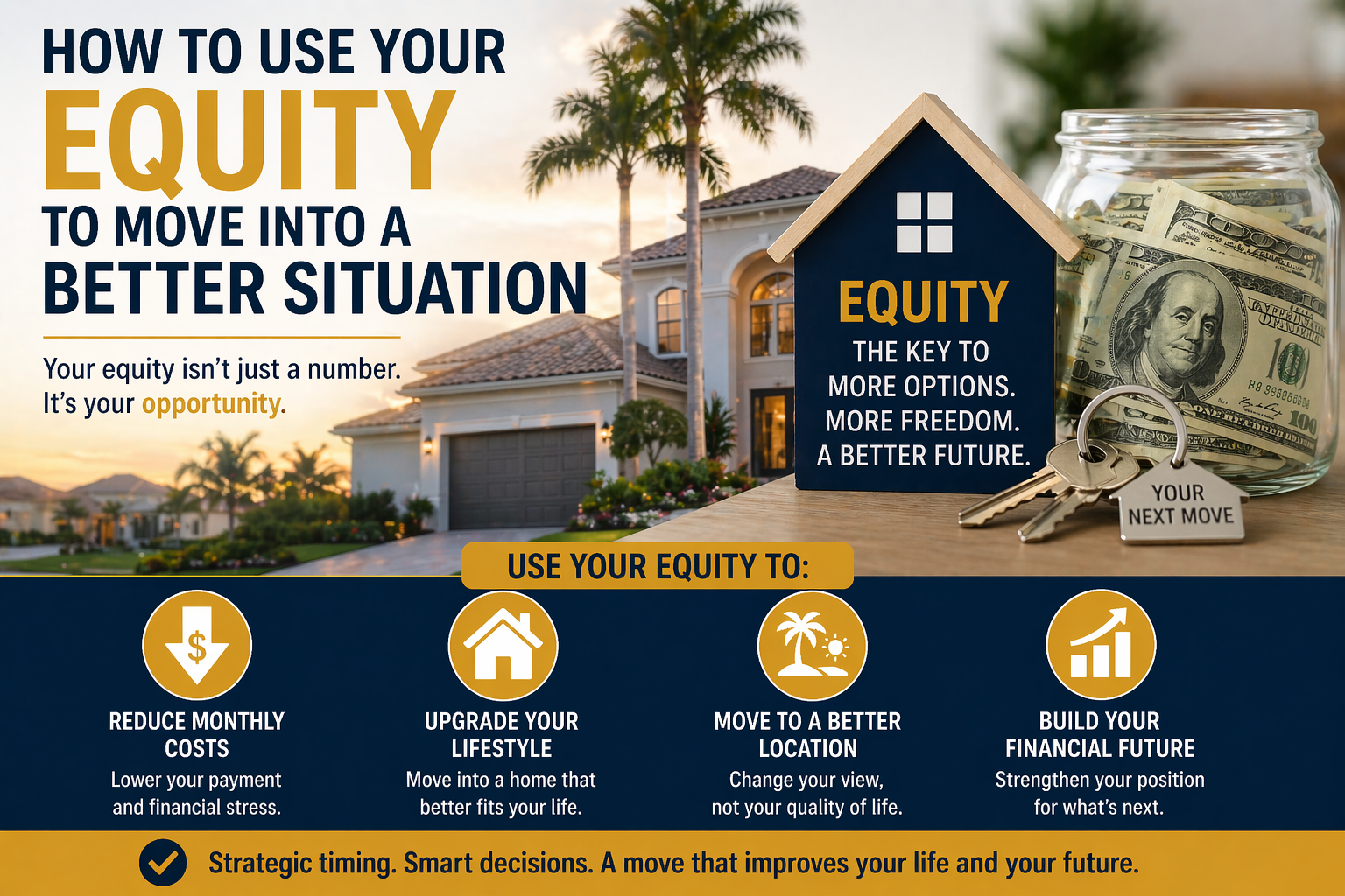 South Florida home representing use of home equity to move into a better financial and lifestyle situation