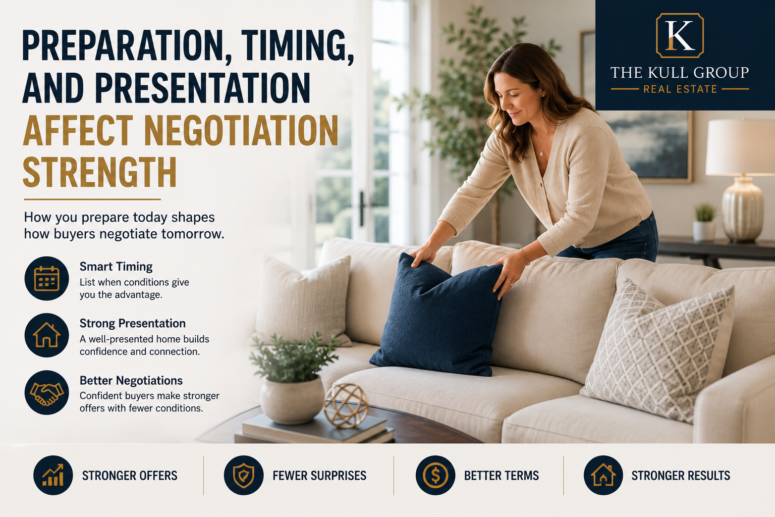 Palm Beach County seller strategy image focused on preparation quality, presentation consistency, market timing, buyer confidence, and negotiation strength before listing a home for sale.