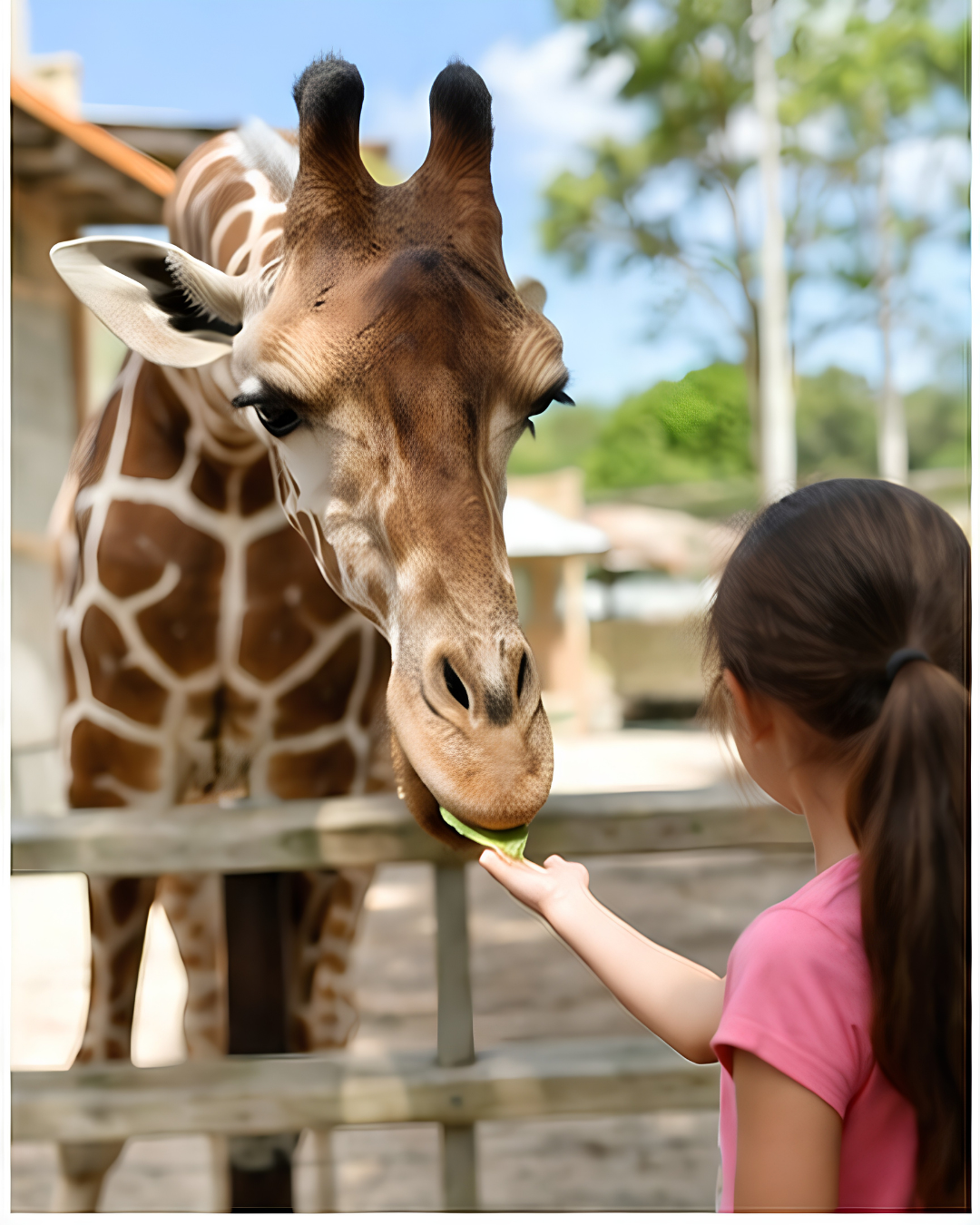 Family enjoying a day at the zoo in Sanford Florida