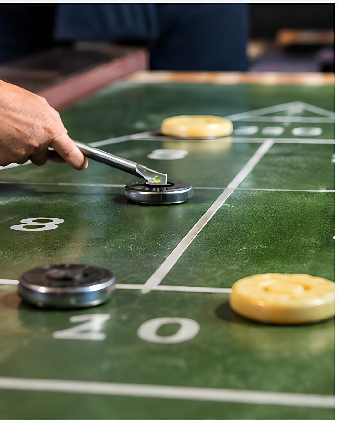 Shuffleboard game in Sanford Florida